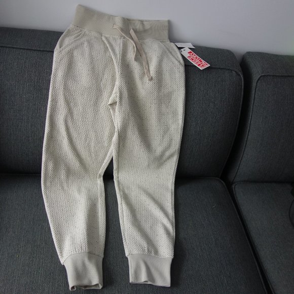 Fleece Factory Cream Color Size M Sweatpants - Picture 1 of 6